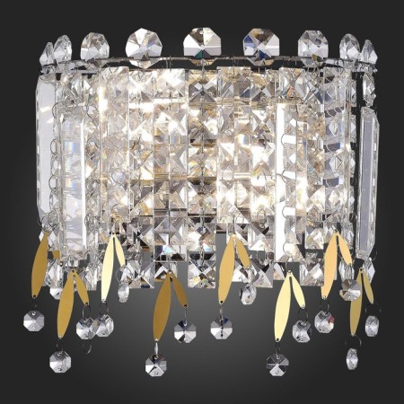 Sconces st. SL1655.201.02. Desio. 2x40 watts, E14, 22.5x21.7 cm, golden color-2