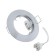Building lamp Ecola, DL92, MR16, GU5.3, 30x80 mm, convex, chromium color