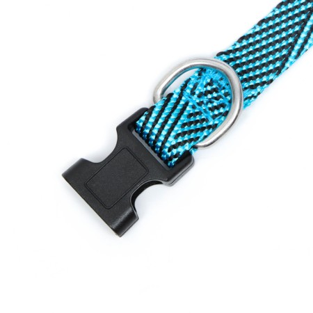 Collar "Kubel", Osh up to 37 cm, width 1.5 cm, blue-4