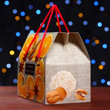 Gift box "Orange", box Case 20.5 x 12 x 17 cm-1