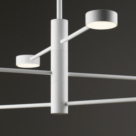 Freya FR5363CL-06W TACTIC, 845x845x865 mm ceiling lamp, GX53, 6x48W, white color-7