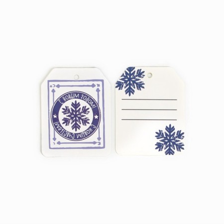 A set of 6 nameplate for gifts "New Year's mood", 6.5 x 5 cm, 6 pcs-3