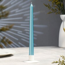 Antique candle, 2.3x 25 cm, varnished, tiffany metallic