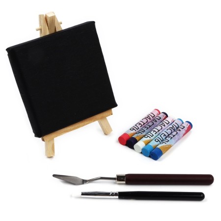 Pastel drawing with a canvas on the subframe "Night", a set for creativity-6