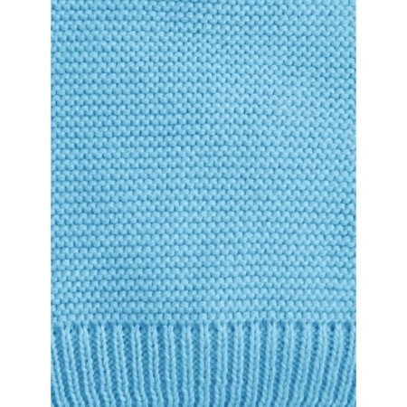 A cap on ties with pompons Children's Amarobaby Pure Love Pompony, with a lining, size 44-46 cm, blue color-5