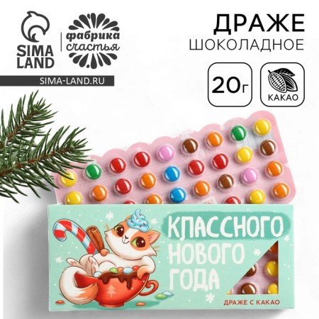 Chocolate Drage "Cool New Year", 20 gr.