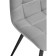 Stool on a metal frame chilli metal/velor, black/light gray 43.5x50x87.5 cm