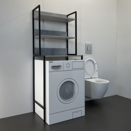 Comforty washing machine for washing machine, color is light concrete-3