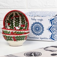 Set of salad bowls of grenades 15cm, 3pcs in gifts Pack