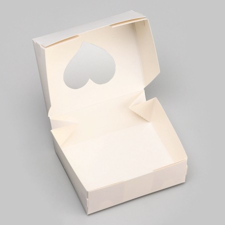 Folding box "Hearts", white, 10 x 8 x 3.5 cm-3