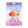 Pencils 18 colors in a plastic box, triangular, wooden, pastel mix