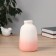 VAZA Ceramics Table "Heidi" Classic, 14.5x8.5 cm, white-pink