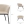 Paal lounge-peel, 740 × 700 × 650 mm, book, beige color