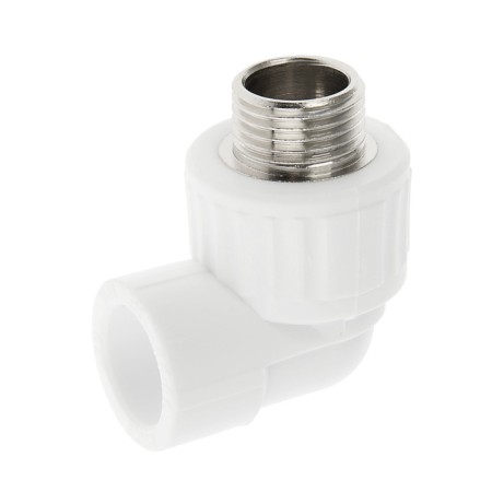 Valfex corner, polypropylene, combined, d = 20 mm x 1/2 ", external thread