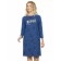 Female dress, size XS, dark blue color
