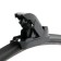 AZARD Zebra wiper brush, 24 "/ 600 mm, frameless, 4 adapters