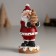 Polystone souvenir "Santa Claus with a gingerbread Christmas tree" 4.5x4.5x10.5 cm