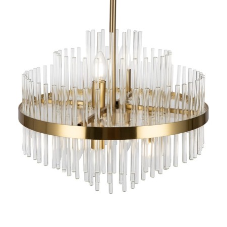 Suspended lamp 60W, 6he14, 52.5x45 cm, brass-3