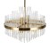 Suspended lamp 60W, 6he14, 52.5x45 cm, brass