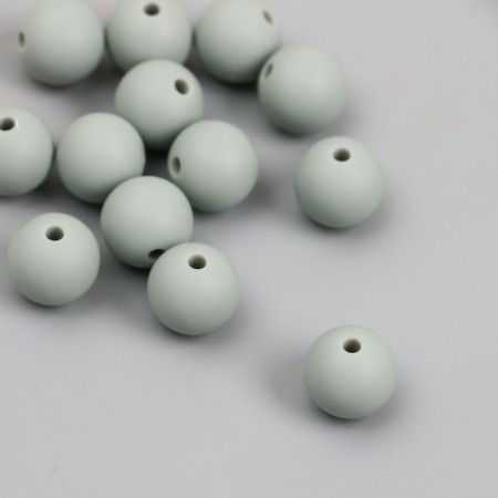 Busina silicone "Round" light green-gray d = 0.9 cm