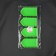 Organizer-lobby for beads and rhinestones, 4.8 × 9 cm, 4 pcs on a stand, green color/transparent