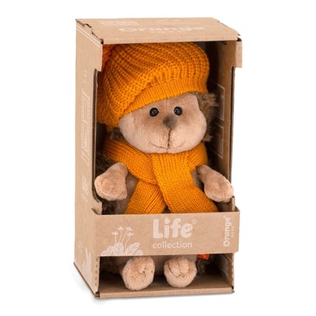 Soft toy "Hedgehog thorny: in mustard beret", 20 cm OS001-220/20A-5