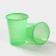 A single -cut plastic glass "Standard", 200 ml, green color