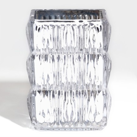 Vase for flowers "Monard" made of glass, silver 20 x 13.5 x 9.5 cm-1