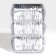 Vase for flowers "Monard" made of glass, silver 20 x 13.5 x 9.5 cm