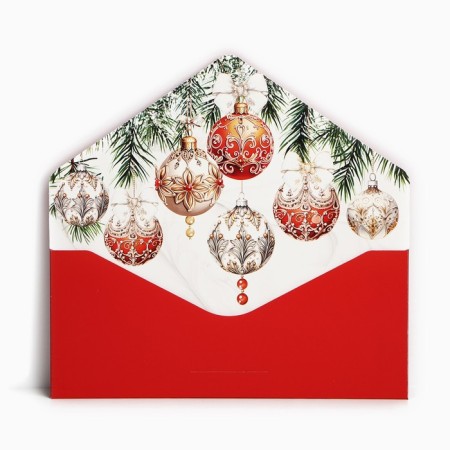 A set of envelopes for money, “Happy New Year”, 8 pieces, software touch, embossing, 19 x 9.2 cm, New Year-3