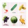 Developing cards "Vegetables, fruits and berries"