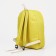 Set of backpacks on lightning from textiles, cosmetic bag, pencil case, yellow color