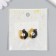 Magnetic metal lock "Yin-Yang" black and gold 2x2.2x0.5 cm