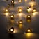 Garland “thread” 2 m dews with nozzles “heart”, IP20, silver thread, 20 LED, warm white glow, AAX2