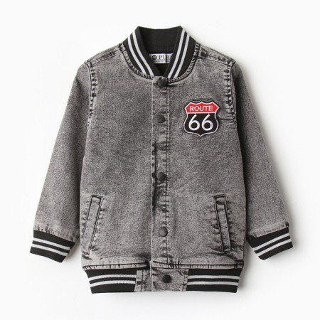 Jeans for a boy, dark gray color, height 110 cm