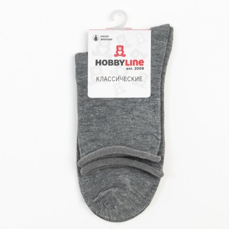 Women's socks, gray color, size 36-40-4