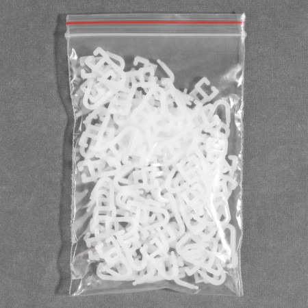 Hook for curtains, 25 × 10 mm, white color-2