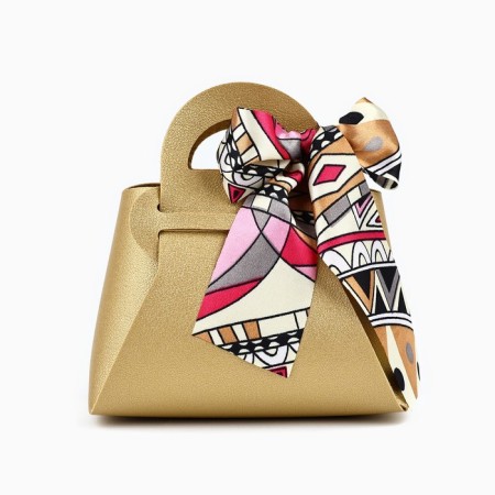 Gift handbag "Golden", 12 x 13 x 5.5 cm