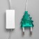 Garland “thread” 5 m with nozzles “Tree in specking”, IP20, transparent thread, 20 LED, glow of multi (RG/RB), blinking, 220 V