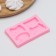 Mold Dolyana "Joystics", silicone, 10 × 6 × 1.4 cm, 4 cells, pink color