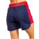 Women's shorts ise, size 46 cm, dark blue color, raspberry