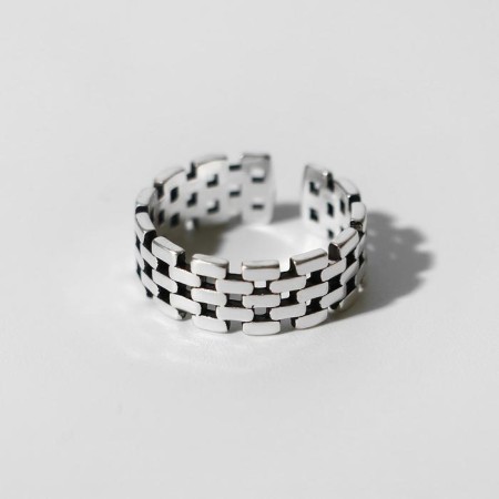 Ring "Jewelry" grid, color black silver, dimensionless-1