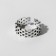 Ring "Jewelry" grid, color black silver, dimensionless