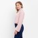 Women's blouse minku: enjoy color pink, river 48