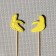 Madagascar banana skewers, 12 cm, set 25 pcs