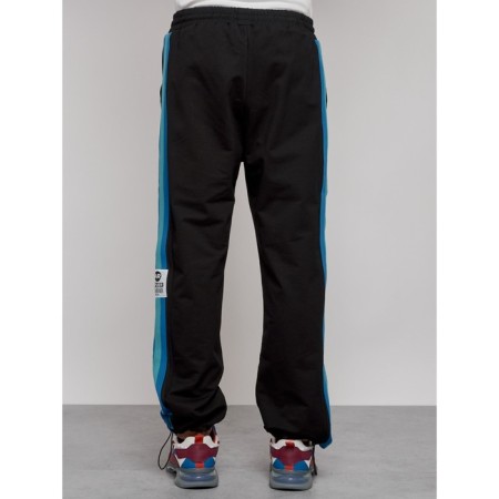 Sports male pants, size 48, black color-2