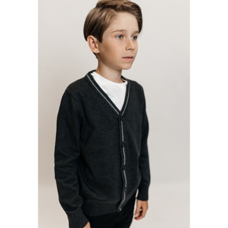 Jumper for boys, height 158-164 cm, dark gray color-1