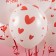 Shar Latex 12 "I love you" hearts, white, pastel, 5 tbsp., Set 25 pcs., Mix