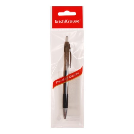 Automatic gel handle Erichkrause R-301 Original Gel Matic & Grip, rubber holder. node 0.5 mm, black ink, blister, mix-1