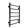 The electric heated tower "Sanprise" Aurora P6, 400x700 mm, universal, black